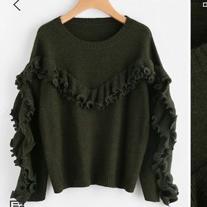 RUFFLE SWEATER